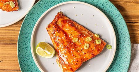 Traeger Salmon Recipe with Sweet & Spicy Glaze - Miss Allie's Kitchen