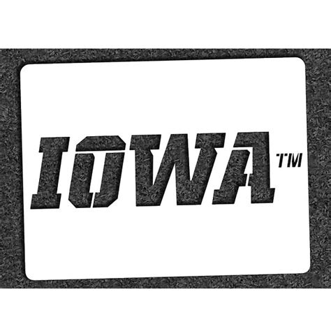 Iowa Hawkeyes Iowa Stencil