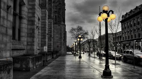 Black and White Rain City Wallpapers - Top Free Black and White Rain ...