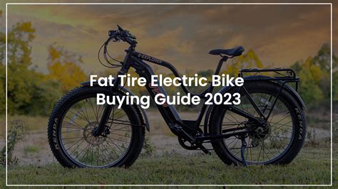 Fat-Tire Electric Bike Buying Guide 2023 – Young Electric