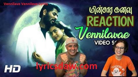 Vennilave Vennilave Lyrics With Video - Minsara Kanavu | 2013 Song