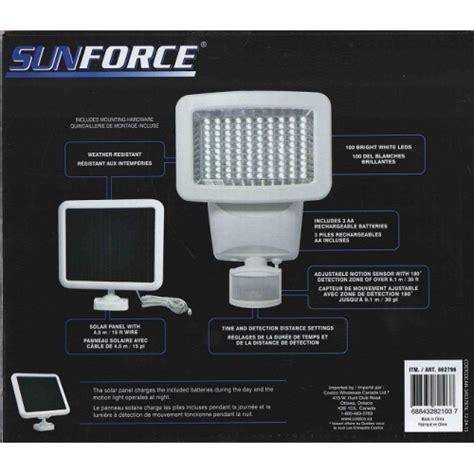 Sunforce 100 LED Solar Motion Activated Light