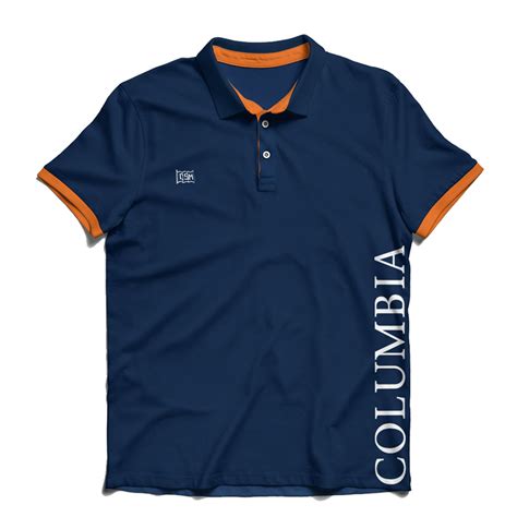 Polo Shirt with Orange Trim - Vertical Logo | CSM Eshop