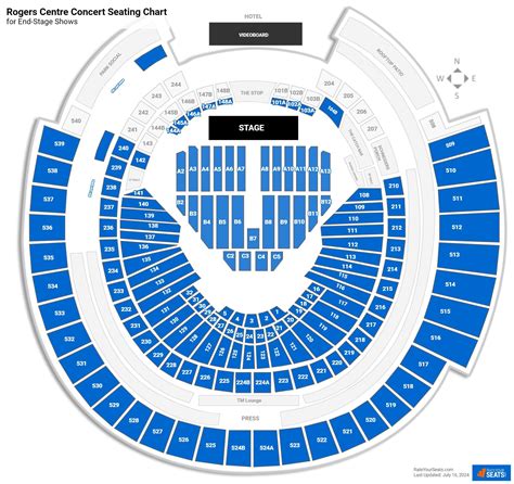 Rogers Centre Concert Seating Chart - RateYourSeats.com