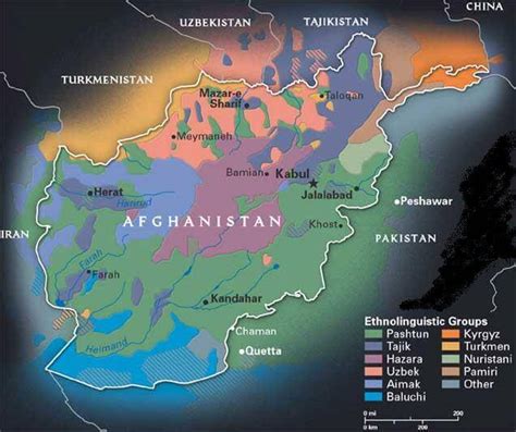 Afghanistan Geography Map