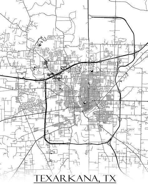 Texarkana City Map