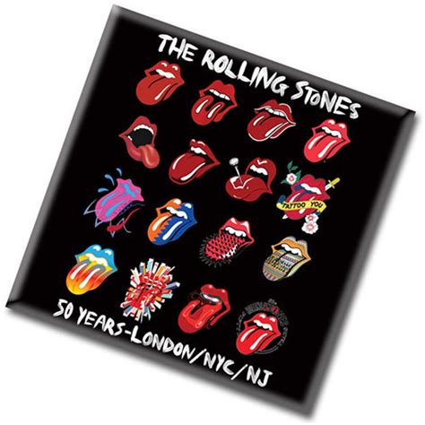 Rolling Stones Tongue Evolution Fridge Magnet by Magnets (RSMAG04)