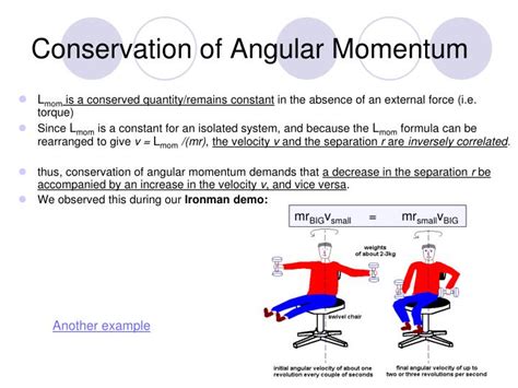 PPT - Conservation of Angular Momentum, Change in Angular Momentum and ...