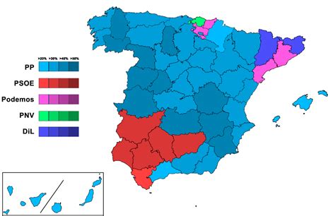 The Spanish election map - Vivid Maps