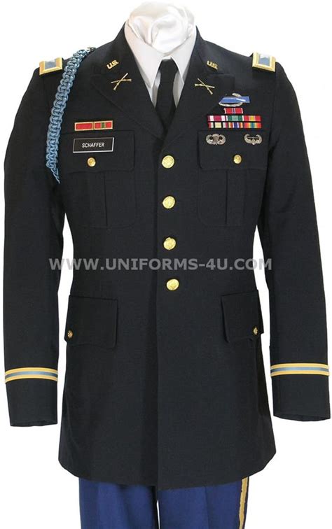 US ARMY OFFICER MALE BLUE ARMY SERVICE UNIFORM - ASU