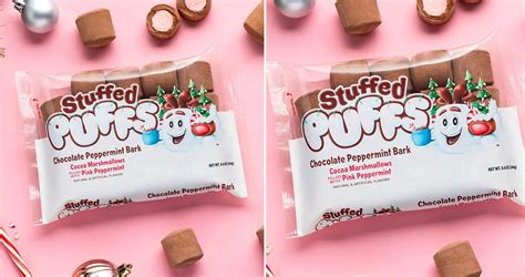 Stuffed Puffs Chocolate Peppermint Bark Make The Best Christmas S'mores