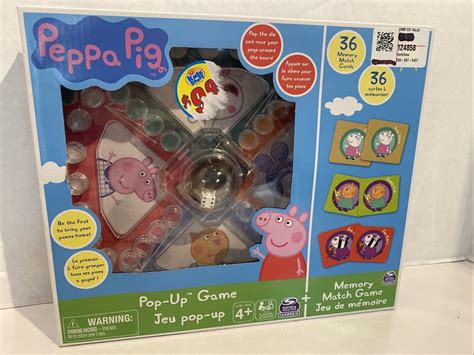 Peppa Pig Pop Up Trouble Game + Memory March Game New