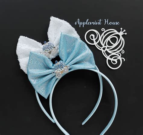 Princess Cinderella Headband Cinderella Bow Headband Disney - Etsy