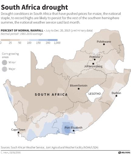 The current drought in southern Africa is causing hunger and hardship for millions of people ...