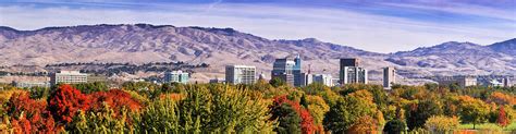 Boise City Skyline Fall Photograph by Darwin Fan - Fine Art America