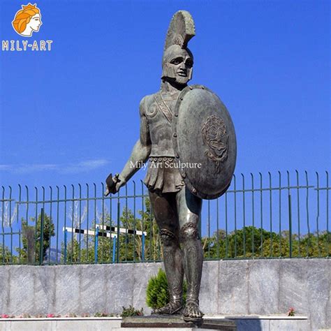 Life Size Bronze Casting Spartan Warrior Statue Supplier - Milystatue