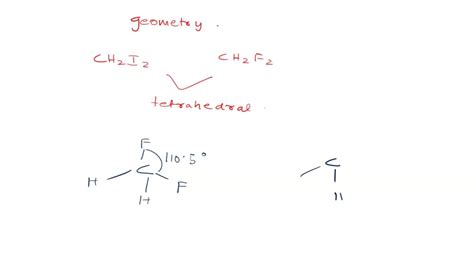 SOLVED: Predict how the X-C-X bond angle would differ in CH2I2 compared ...