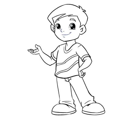 How to Draw a Boy in a Few Easy Steps | Easy Drawing Guides | Easy ...