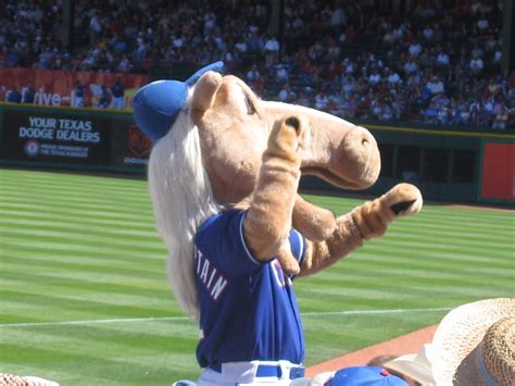 Rangers' mascot. | Taken at Ameriquest Field on opening day … | Flickr