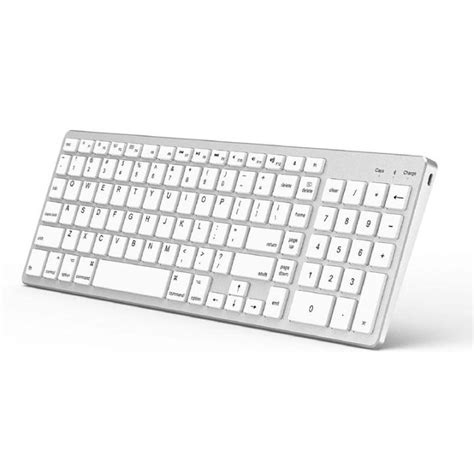 Silver gray bluetooth wireless keyboard for OS system keyboard for ...