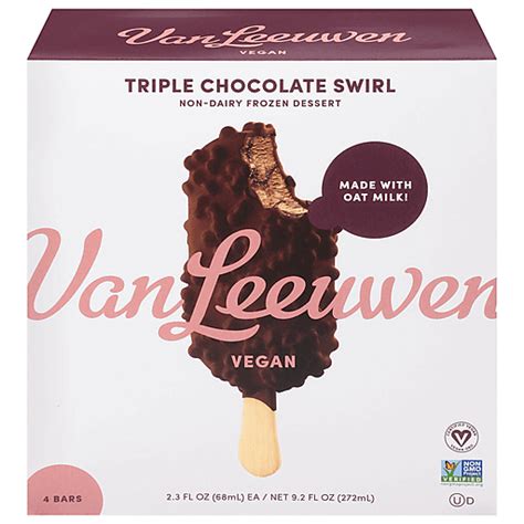 Van Leeuwen Ice Cream Bars, Triple Chocolate Swirl 4 ea | Van Leeuwen ...