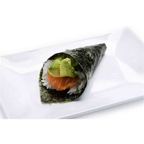 103a. Salmon Avocado Hand Roll (1pc)