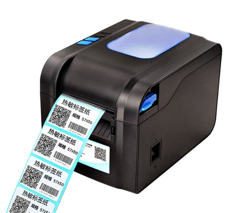 Free Freight XP 370B Label Barcode Printer Thermal Label Printer 20mm To 80mm Thermal Barcode ...