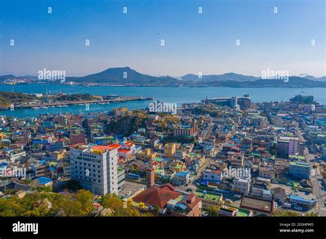 MOKPO, KOREA, NOVEMBER 6, 2019: Cityscape of Korean town Mokpo Stock Photo - Alamy