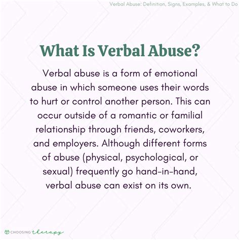 What Is Verbal Abuse? Important Signs & What to Do