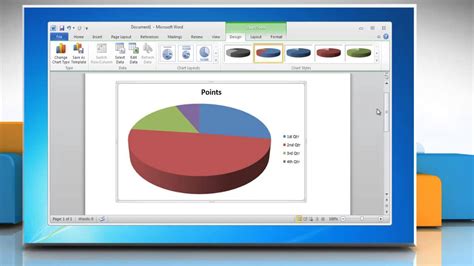 How to Make a Pie Chart in Word 2010 - YouTube