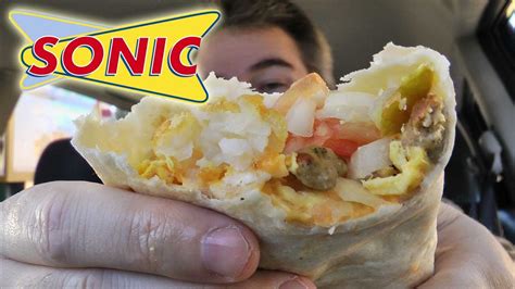 Sonic SuperSONIC Breakfast Burrito REVIEW - YouTube