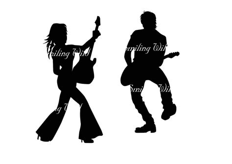 Country Music Band Svg Silhouette Cut File Clipart Commercial - Etsy