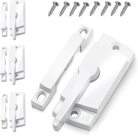 4 Pack Window Locks, Window Sash Lock, Window Locks Security Up and ...