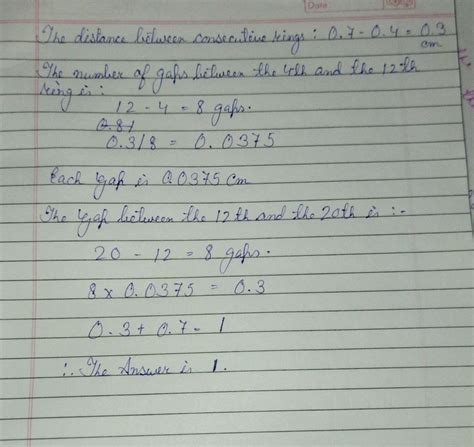 In Newton ring experiment the diameter of 4 th and dark 12 th dark ring are 0.400 and 0.700 cm ...