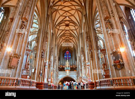 Interior of St Stephen Cathedral in Vienna Stock Photo - Alamy