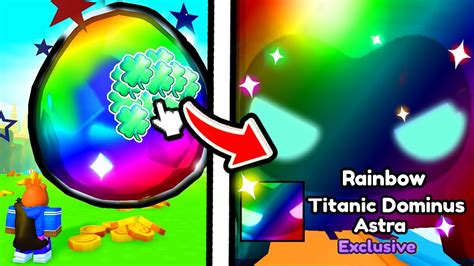 i Got 1st RAINBOW TITANIC DOMINUS ASTRA in Pet Simulator X - YouTube