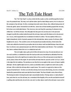 The Tell-Tale Heart | Summary (Sammanfattning) - Studienet.se