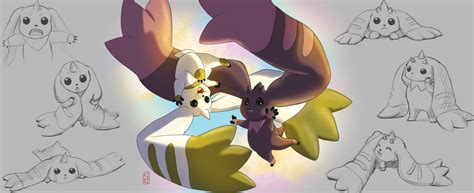 ArtStation - Terriermon and Lopmon - digimon fan art