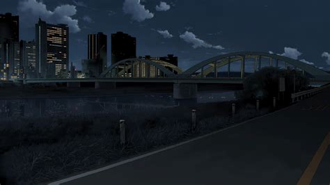 #anime #bridge #city #night #landscape #1080P #wallpaper #hdwallpaper #desktop | Anime scenery ...