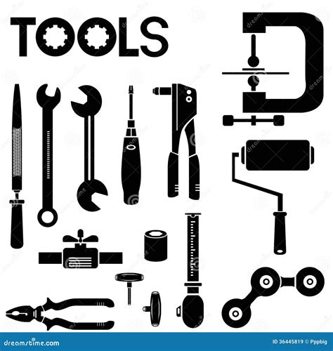 Tools Set Royalty Free Stock Images - Image: 36445819