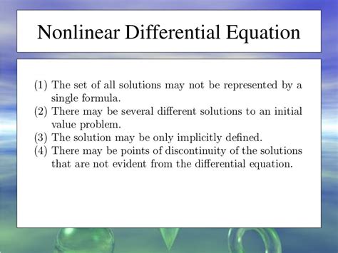 PPT - Differences Between Linear and Nonlinear Equations PowerPoint Presentation - ID:4055352