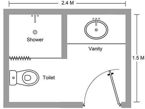 Bathroom, Restroom and Toilet Layout In Small Spaces Small Bathroom ...