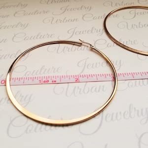 Hypoallergenic Earrings, Extra Large Gold, Rose Gold or Silver Hoop Earrings, Hypoallergenic ...