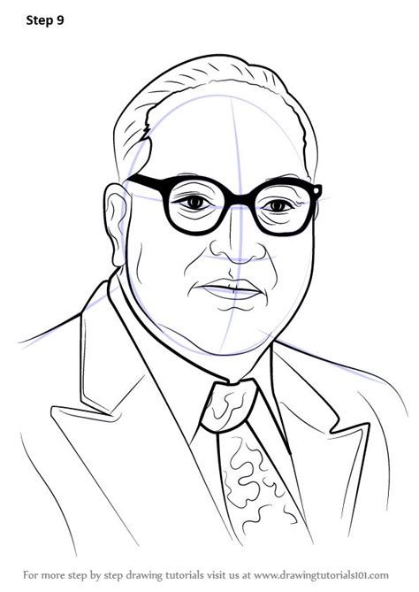 Learn How to Draw Babasaheb Ambedkar (Politicians) Step by Step ...