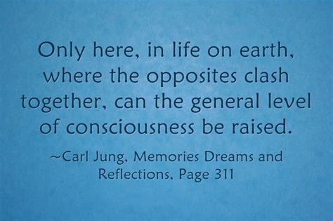 Only here, in life on earth, where the opposites clash together, can the general level of ...