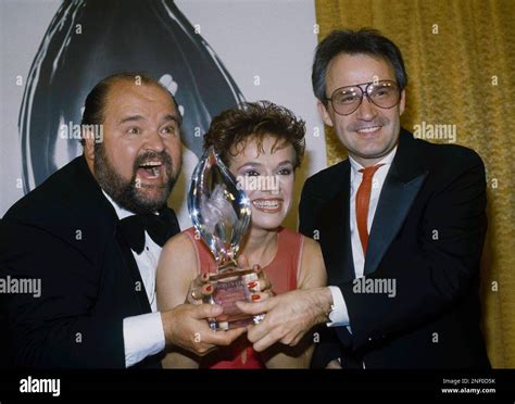 Giorgio Moroder with actor Dom DeLuise and Marine Jahan of Flashdance Fame at 10th Annual People ...