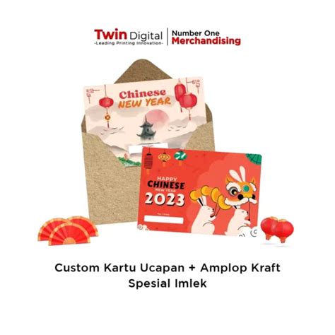 Cetak dan Custom Kartu Ucapan Spesial Imlek - Twin Digital