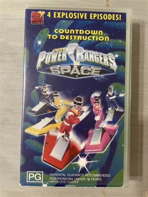 POWER RANGERS IN Space Countdown to Destruction VHS Video Tape Cassette ...