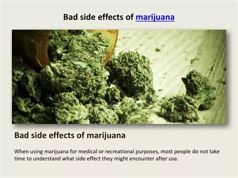 PPT - bad side effects of marijuana PowerPoint Presentation, free download - ID:7296543