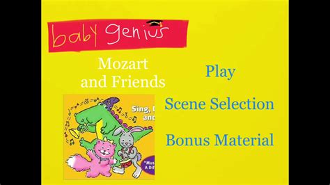 Opening to Baby Genius: Mozart and Friends 2001 DVD (2004 Reprint) - YouTube